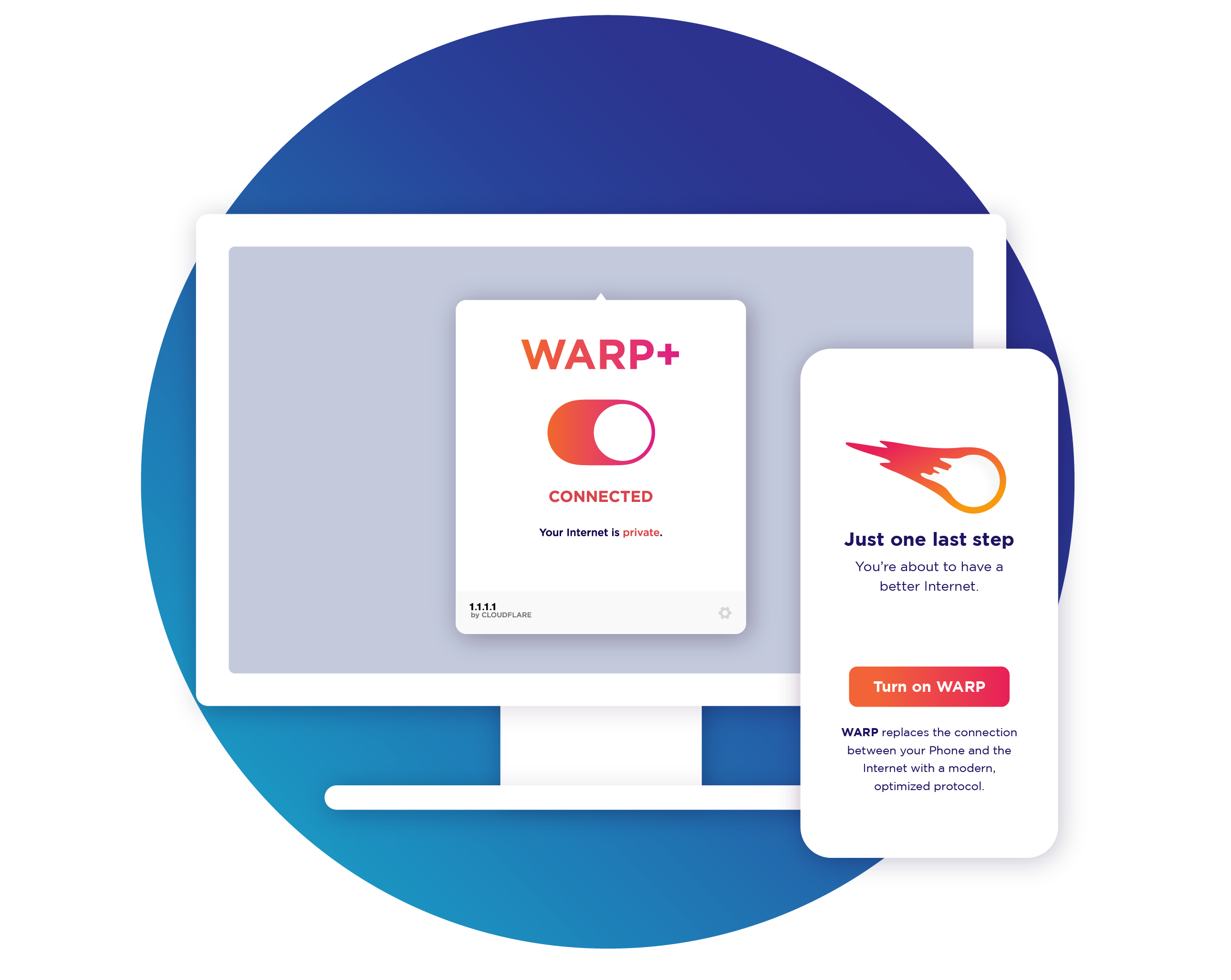 Cloudflare 1.1.1.1 WARP+ VPN Key (Lifetime / 12000 TB / 5 Devices) (1.64$)