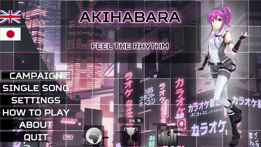 Akihabara - Feel the Rhythm Steam CD Key (1.25$)