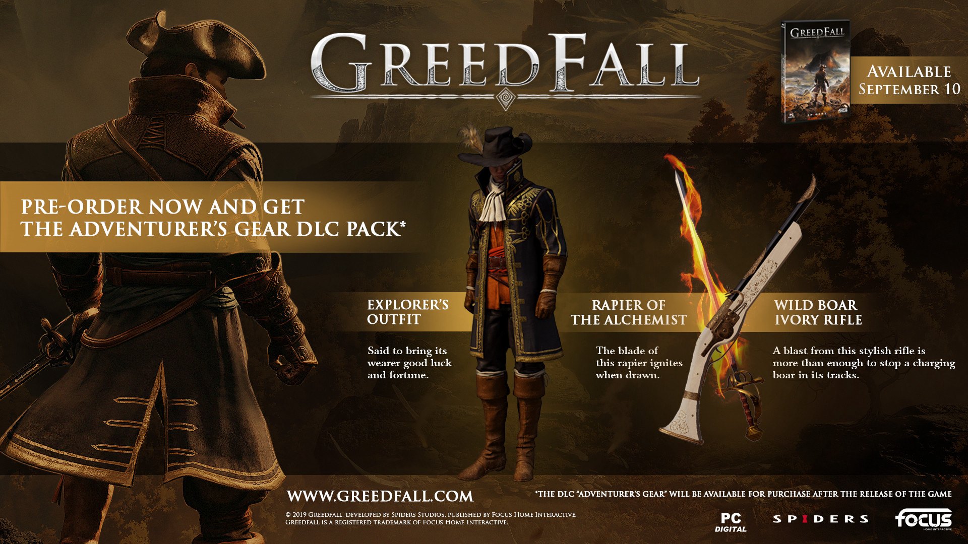 GreedFall Gold Edition EU XBOX One CD Key (19.55$)