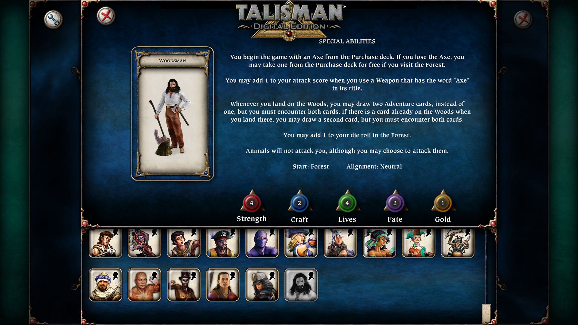 Talisman - Character Pack #17 - Woodsman DLC Steam CD Key (1.14$)