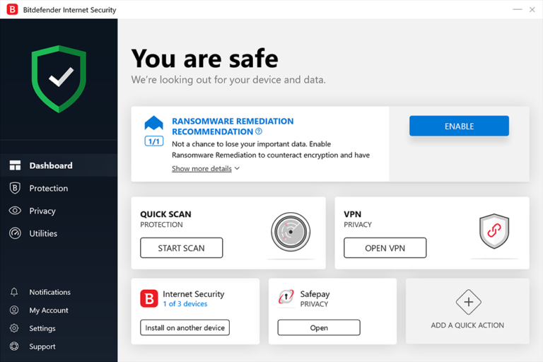 Bitdefender Total Security 2023 Trial Key (3 Months / 5 Devices) (2.14$)