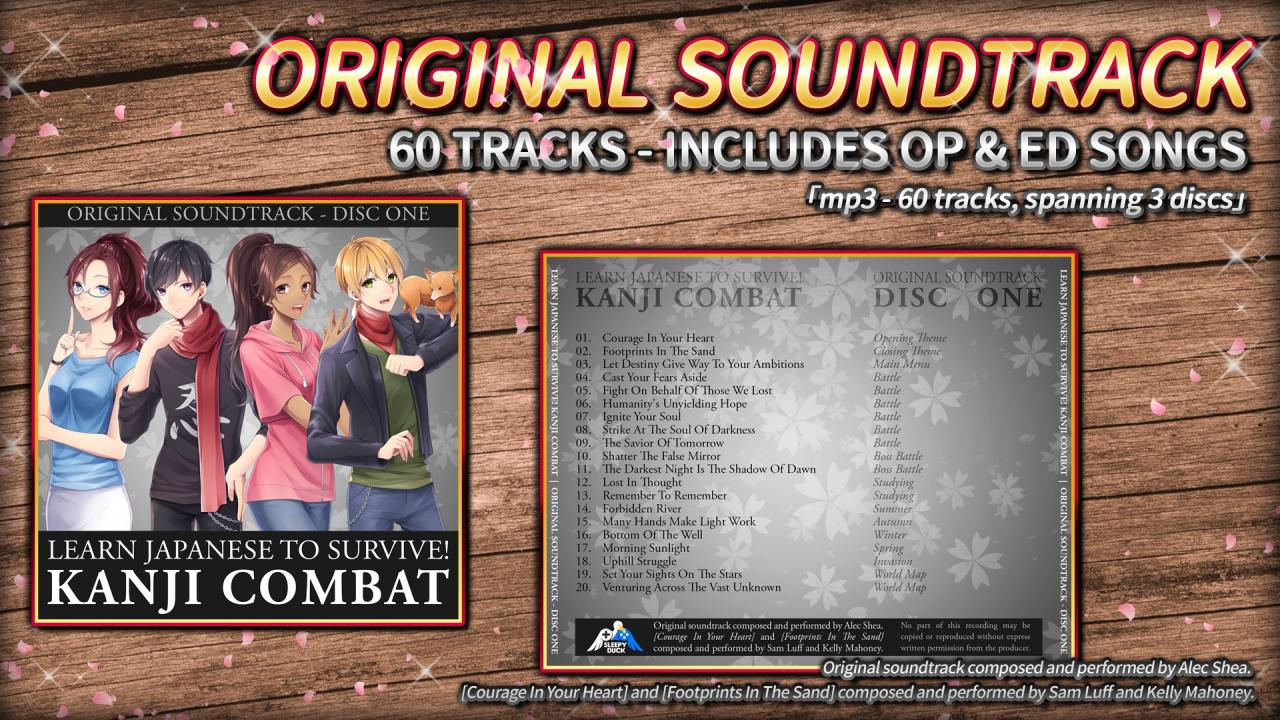 Learn Japanese To Survive! Kanji Combat - Original Soundtrack DLC Steam CD Key (0.32$)