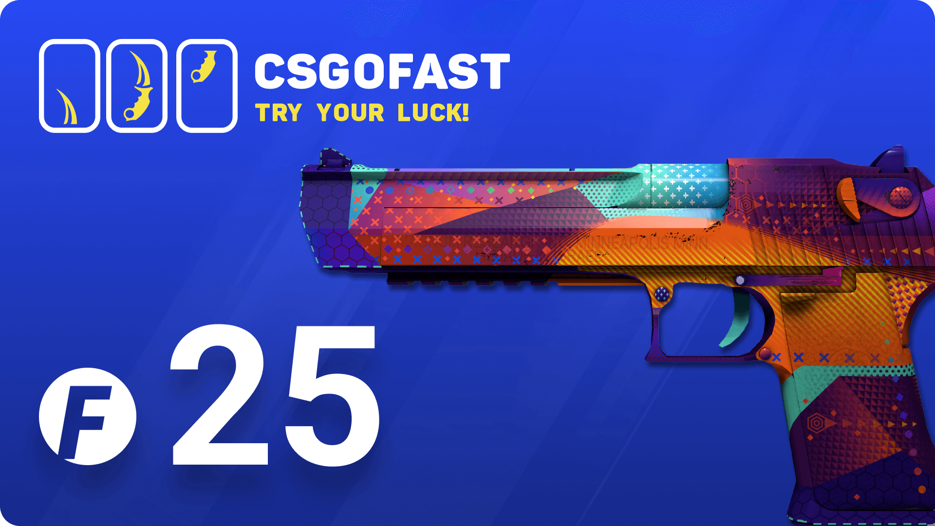 CSGOFAST 25 Fast Coins Gift Card (17.77$)
