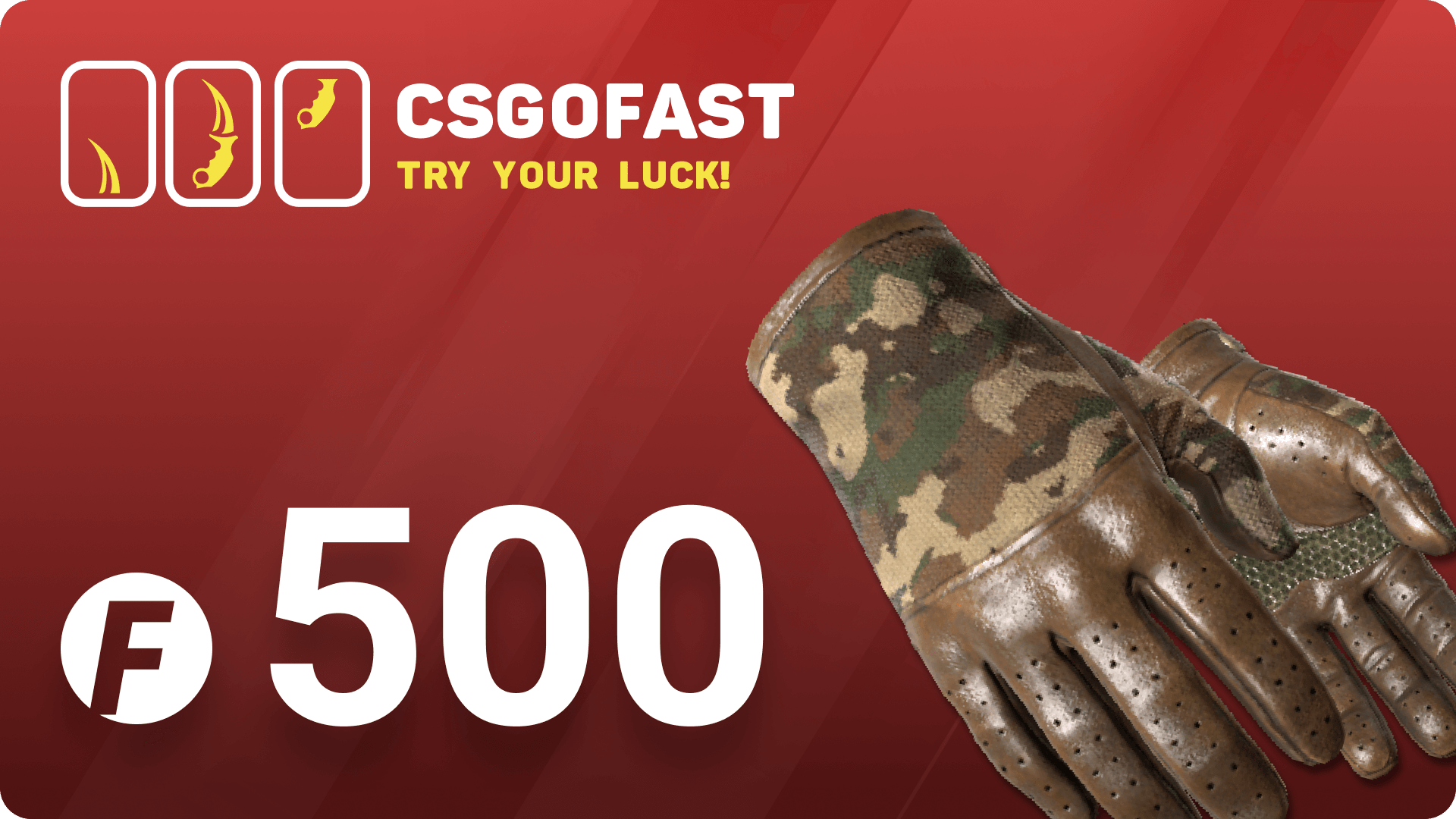 CSGOFAST 500 Fast Coins Gift Card (353.1$)