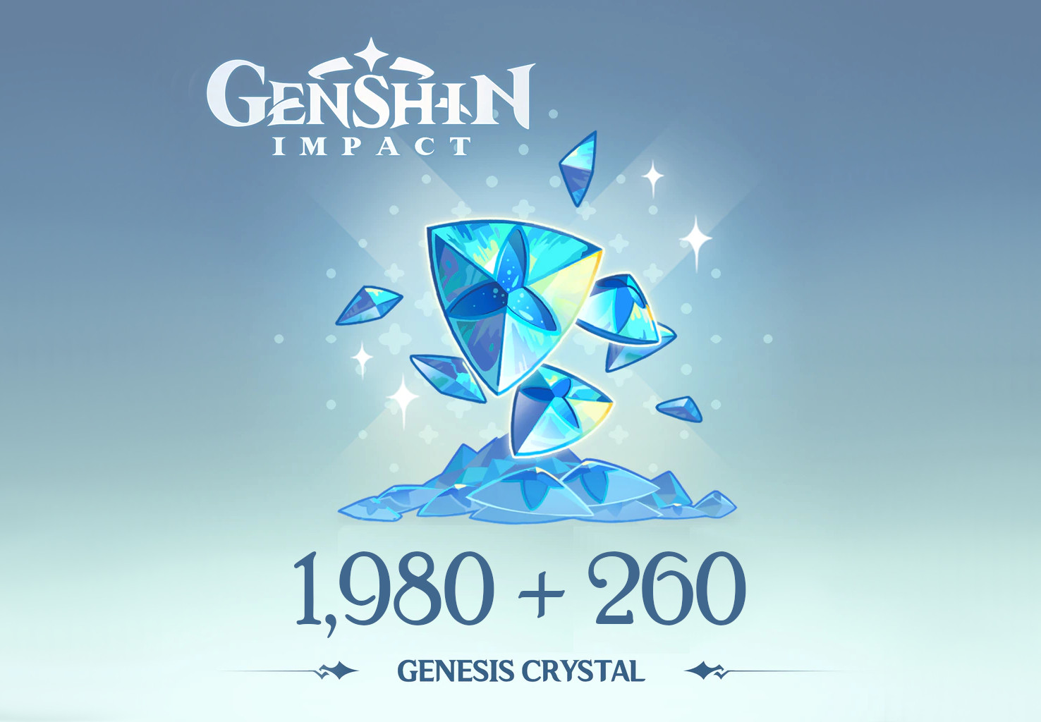 Genshin Impact - 1,980 + 260 Genesis Crystals Reidos Voucher (33.9$)