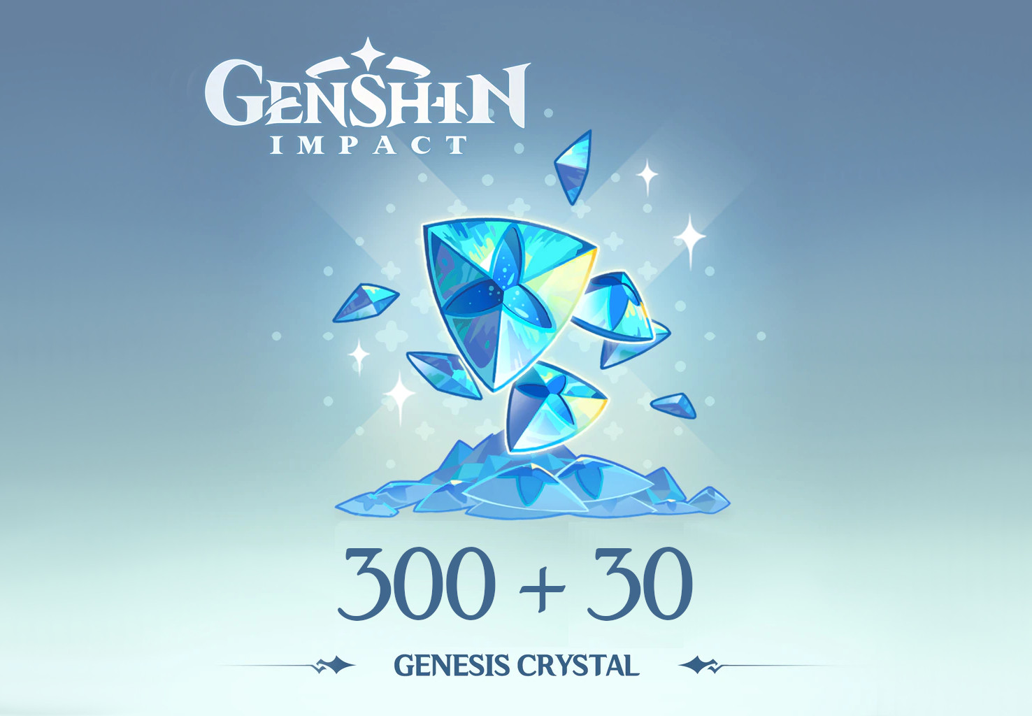 Genshin Impact - 300 + 30 Genesis Crystals Reidos Voucher (5.37$)