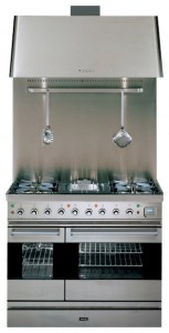 ILVE PD-90R-VG Stainless-Steel Σόμπα κουζίνα φωτογραφία, χαρακτηριστικά