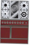 ILVE QDC-90V-MP Red Кухонна плита \ Характеристики, фото