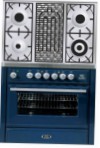 ILVE MT-90BD-MP Blue Kitchen Stove \ Characteristics, Photo
