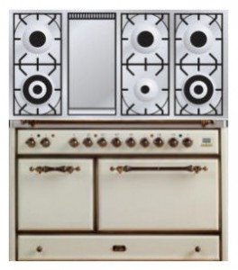 ILVE MCS-120FD-MP Antique white موقد المطبخ صورة فوتوغرافية, مميزات