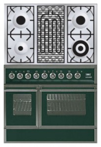 ILVE QDC-90BW-MP Green Σόμπα κουζίνα φωτογραφία, χαρακτηριστικά