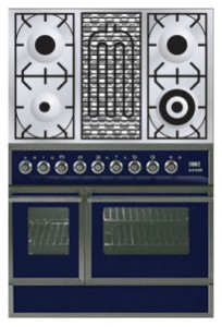 ILVE QDC-90BW-MP Blue Estufa de la cocina Foto, características