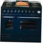 ILVE PD-90FN-MP Blue Kitchen Stove \ Characteristics, Photo