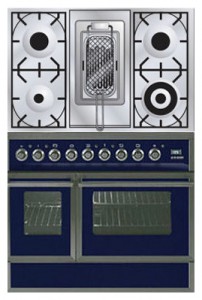 ILVE QDC-90RW-MP Blue Fogão de Cozinha Foto, características