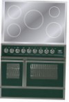 ILVE QDCI-90W-MP Green Σόμπα κουζίνα \ χαρακτηριστικά, φωτογραφία