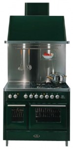 ILVE MTD-100V-VG Green เตาครัว รูปถ่าย, ลักษณะเฉพาะ