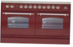 ILVE PDN-120FR-MP Red रसोई चूल्हा \ विशेषताएँ, तस्वीर