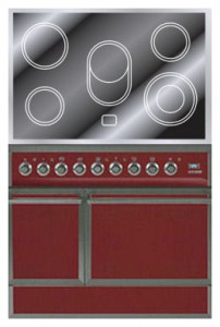ILVE QDCE-90-MP Red Soba bucătărie fotografie, caracteristici