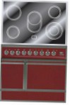 ILVE QDCE-90-MP Red Virtuvės viryklė \ Info, nuotrauka