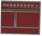 ILVE QDC-90R-MP Red Virtuves Plīts \ raksturojums, foto