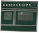 ILVE QDC-90FW-MP Green रसोई चूल्हा \ विशेषताएँ, तस्वीर