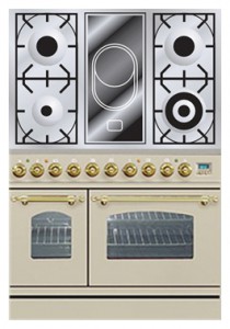 ILVE PDN-90V-MP Antique white Virtuvės viryklė nuotrauka, Info