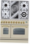 ILVE PDN-90V-MP Antique white Kitchen Stove \ Characteristics, Photo