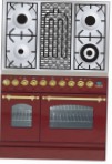 ILVE PDN-90B-MP Red Σόμπα κουζίνα \ χαρακτηριστικά, φωτογραφία