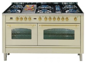 ILVE PN-150F-VG Antique white موقد المطبخ صورة فوتوغرافية, مميزات
