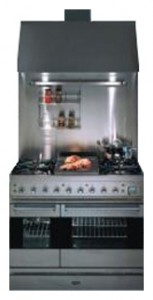 ILVE PD-90BL-VG Stainless-Steel Estufa de la cocina Foto, características