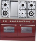ILVE PDN-120F-VG Red रसोई चूल्हा \ विशेषताएँ, तस्वीर