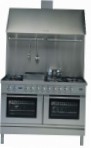 ILVE PDF-1207-VG Stainless-Steel Virtuves Plīts \ raksturojums, foto