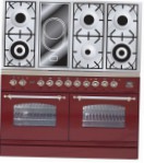 ILVE PDN-120V-VG Red Σόμπα κουζίνα \ χαρακτηριστικά, φωτογραφία