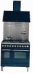 ILVE PDN-90F-VG Blue Kitchen Stove \ Characteristics, Photo