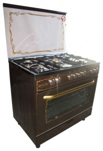 Fresh 90x60 NEW JAMBO brown st.st. top Soba bucătărie fotografie, caracteristici
