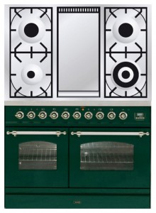 ILVE PDN-100F-VG Green เตาครัว รูปถ่าย, ลักษณะเฉพาะ
