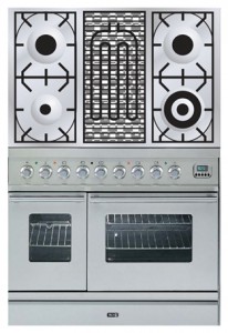 ILVE PDW-90B-VG Stainless-Steel Kitchen Stove Photo, Characteristics