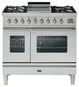 ILVE PDW-90F-VG Stainless-Steel Σόμπα κουζίνα φωτογραφία, χαρακτηριστικά