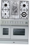ILVE PDW-90R-MP Stainless-Steel Kitchen Stove \ Characteristics, Photo