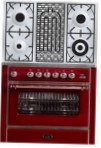 ILVE M-90BD-VG Red موقد المطبخ \ مميزات, صورة فوتوغرافية
