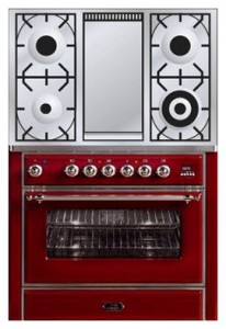 ILVE M-90FD-VG Red Fogão de Cozinha Foto, características