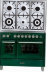 ILVE MTD-1006D-E3 Green Σόμπα κουζίνα \ χαρακτηριστικά, φωτογραφία