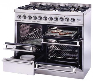 ILVE PTQ-1006-MP Stainless-Steel Soba bucătărie fotografie, caracteristici