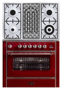 ILVE M-90BD-E3 Red Σόμπα κουζίνα φωτογραφία, χαρακτηριστικά