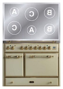 ILVE MCDI-100-E3 White Estufa de la cocina Foto, características