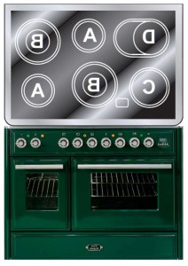 ILVE MTDE-100-E3 Green موقد المطبخ صورة فوتوغرافية, مميزات