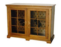 OAK Wine Cabinet 129GD-T Peti ais foto, ciri-ciri